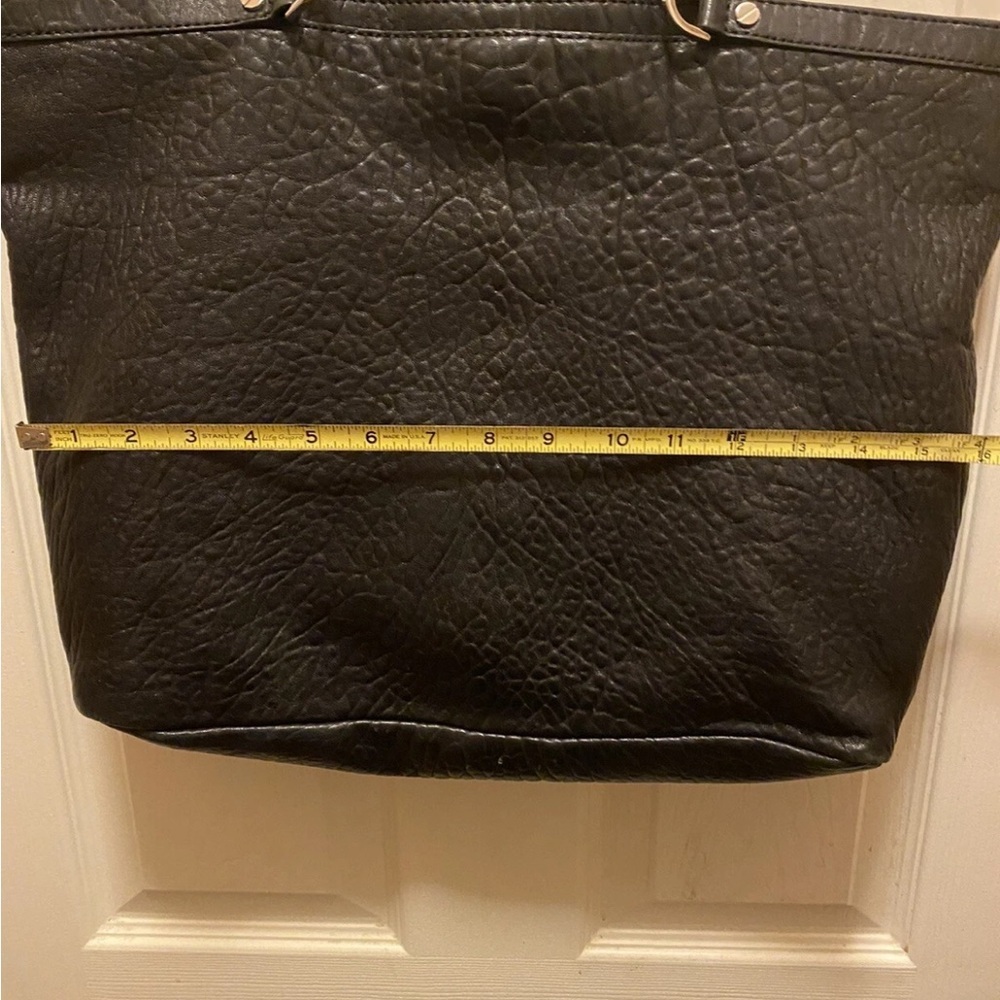 Michael Kors Channing Large Black Pebbled Leather Satchel Shoulder Tote Bag EUC - Picture 13 of 14